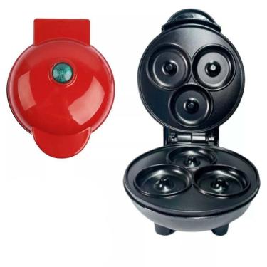 Imagem de Máquina De Mini Donuts Rosquinhas Cozinha Confeitaria Sobremesa Crianças Culinária Antiaderente Biscoito