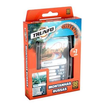 Imagem de Brinquedo Infantil Jogo de Cartas Super Trunfo Montanhas Russas Grow -