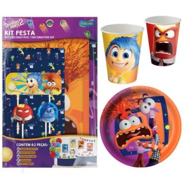 Imagem de Kit Festa de Aniversário Decorativa + Copos e Pratos Divertidamente 2 