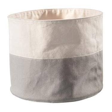 Imagem de Cesta de servir pão reversível de tecido organizador de armazenamento de alimentos de algodão, organizador de pão