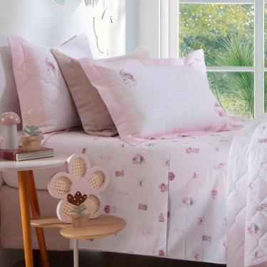 Imagem de Jogo Cama Casal 200 Fios Kacyumara 04 Peças Vida Bela Chloe