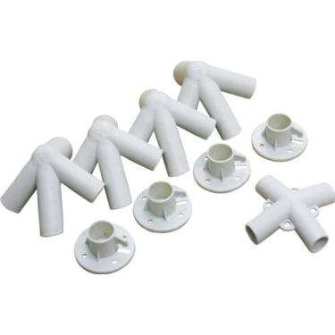 Imagem de Kit de Conexões para Gazebo - Peças plásticas de Reposição para Tenda 