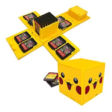 Imagem de Capa de jogo para Nintendo Switch, suporte de cartas de jogo Switch, 16 cubos de armazenamento de jogos portátil organizador de cartas para Switch Lite