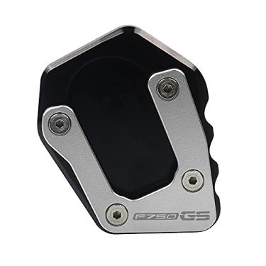 Imagem de Acc-Creativity Suporte lateral para pé de motocicleta ampliador lateral placa de extensão compatível com BMW F850GS F750GS 2021 (F750GS, preto)