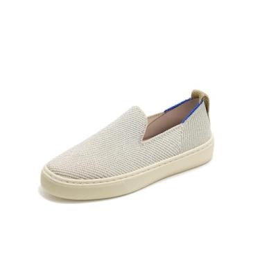 Imagem de Rothy's Tênis infantil sem cadarço, para meninas e meninos, feito de garrafas de plástico reciclado e lavável na máquina, Sarja de diamante, 12 Big Kid