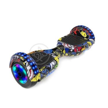 Imagem de Hoverboard Infantil Skate Elétrico Arte Urbana Led Grafite