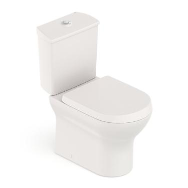Imagem de Kit Vaso Sanitário Com Caixa Acoplada E Assento Soft Close Nexo Roca Beige