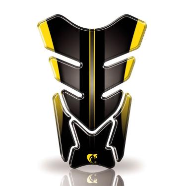 Imagem de Protetor De Tanque Adesivo Moto Honda, Yamaha E Suzuki Varias Amarelo