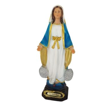 Imagem de Nossa Senhora Medalha Milagrosa Em Resina 20cm