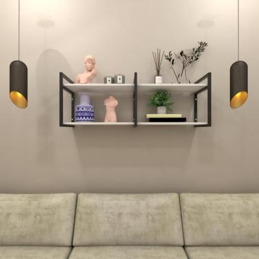 Imagem de Prateleira Escritorio Estante Infantil Branco Prateleira Sala Pratileira Estante Pareprateleira