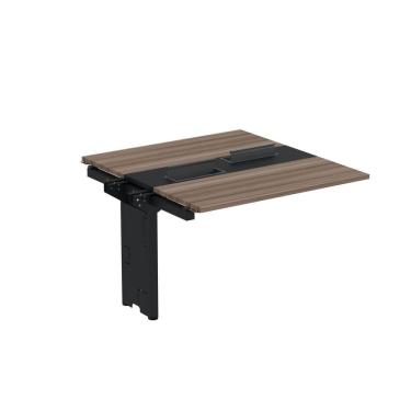 Imagem de Complemento De Mesa Plataforma Para Coworking Para 2 Pessoas 150x140 Walnut-preto