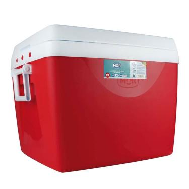 Imagem de Caixa Térmica 75l Grande Cores Cooler Bebidas Mor Vermelho