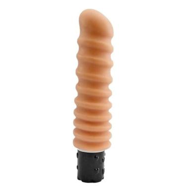 Imagem de Pênis 19cm Anelado 10 Velocidades - Screw Driver - Nanma - Bege