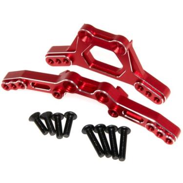 Imagem de Shock Mount Tower Compatible with 1/10 Traxxas 4-Tec Upgrade Drift Ford Mustang Replace Rc Car Aluminum Alloy Part Replace 10538 10539(Red)