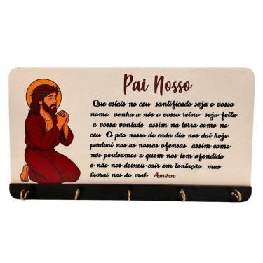 Imagem de Porta Chaves Pai Nosso, Porta Chaves Oração, Jesus Cristo