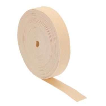 Imagem de Boxonly Faixas elásticas para costura cáqui 2 cm 10 jardas carretel elástico de malha 2 cm de largura faixa de costura de alta elasticidade para perucas, cintura, calças