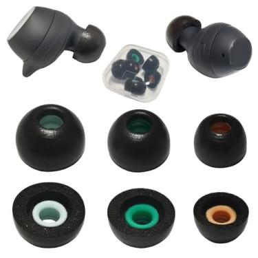 Imagem de Mijusun Pontas De Espuma Viscoelástica Para Fones Ouvido Substituição Galaxy Buds Fe Samsung Buds+/Galaxy 2, Encaixe Em Estojo Preto, 3 Pares Lms