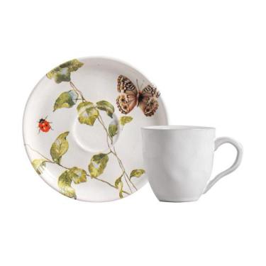 Imagem de Conjunto com 6 Xícaras De Café com 6 Pires Bio Sereno - Porto Brasil C