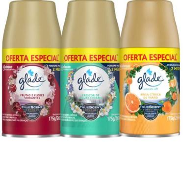 Imagem de Combo Odorizador de Ambiente Glade Refil Automatic 269ml, Vermelho/Ver