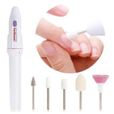 Imagem de Kit Lixas Elétrica para Unhas Manicure  Pedicure Pronta Entrega Com En