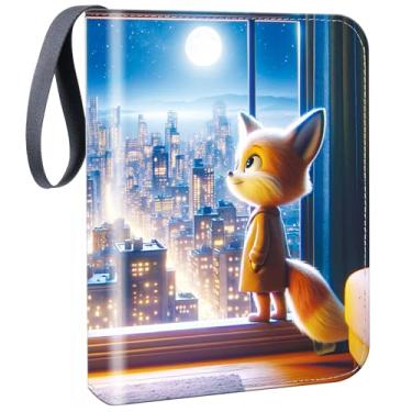 Imagem de HAMKOT Pasta Para Cartões Colecionáveis Com 440 Bolsos E Capas, Álbum Esportivo De Beisebol Futebol Americano 50 Páginas Removíveis, Alça Zíper, Presente Colecionador (Couro À Prova D'Água)