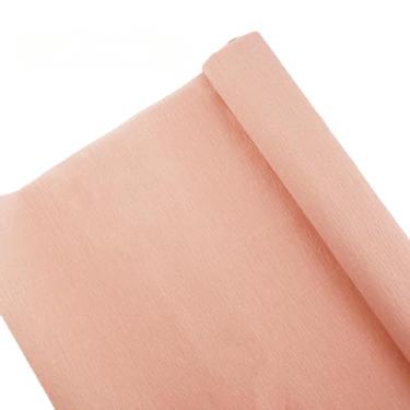 Imagem de ODETOJOY Rolo De Papel Crepom Premium 70G Para Fazer Flores, Branco, Verde, Rosa, Serpentina, 25 Cm Largura, 2,4 M Comprimento (Champanhe Claro)