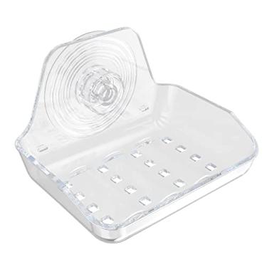 Imagem de LUEXBOX Porta-Sabonete Autoadesivo De Parede, Protetor Plástico, Suporte Para Esponja Chuveiro, Banheiro, Cozinha ((Limpar A))