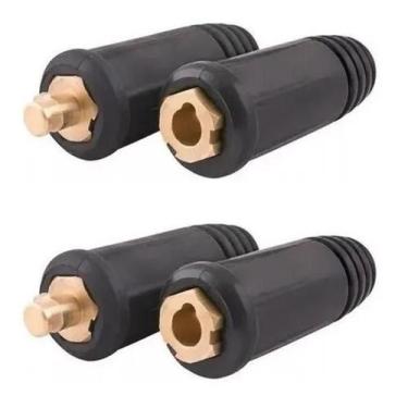 Imagem de 2un conector engate rápido macho/fêmea 13mm cabo solda 25-70 - OMEGA