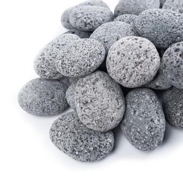 Imagem de GASPRO Pedras De Lava Grandes De 10 Lb Para Fogueira, Pedras De Lava Naturais De 2 A 3 Polegadas Para Lareiras Com Propano E Gás Natural