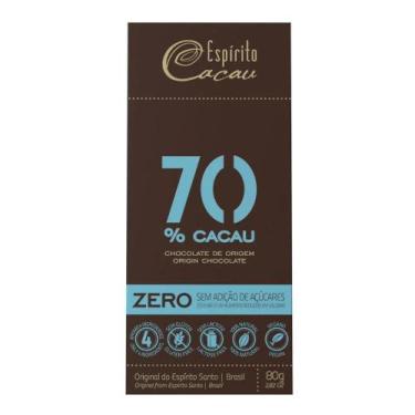 Imagem de Chocolate Vegano Zero 70% Cacau Espirito Cacau 80g
