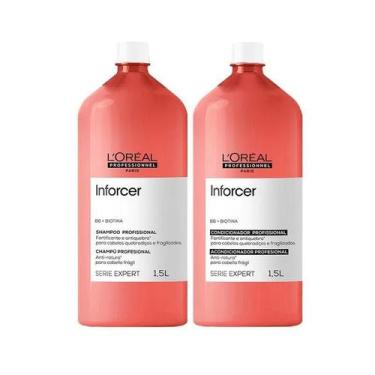 Imagem de Kit loreal inforcer shampoo e condicionador 1500 ml - LOREAL PROFESSIO