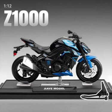 Imagem de Motocicleta Kawasaki Z1000 Em Escala 1:12 Para Meninos, Modelo De Brin