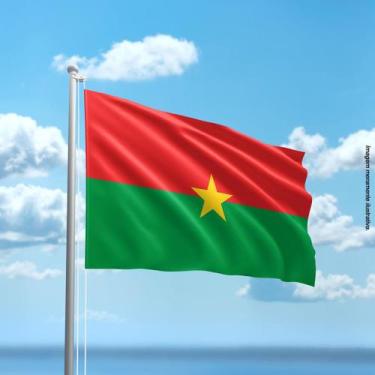 Imagem de Bandeira de Burkina Faso 80cmx140cm Tecido Oxford 100% Poliéster - Pre