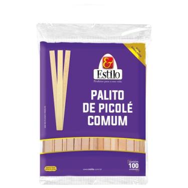 Imagem de 200 Palito de Picolé Comum - Estilo