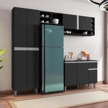 Imagem de Cozinha Compacta Atlanta Preto Fosco - CASA H