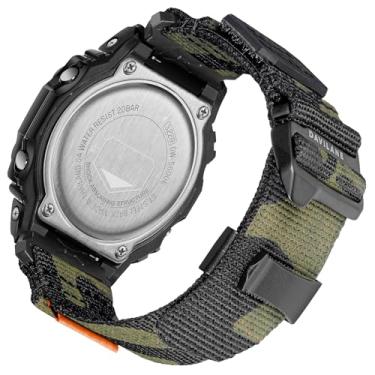 Imagem de Pulseira de substituição de 16 mm para Casio G Shock G-5600/5700/6900/8900, GW-5600/M5610/6900/8900, GM-5610, GB-5600 G-Hook & Badge Design de Nylon Casio Watch Strap
