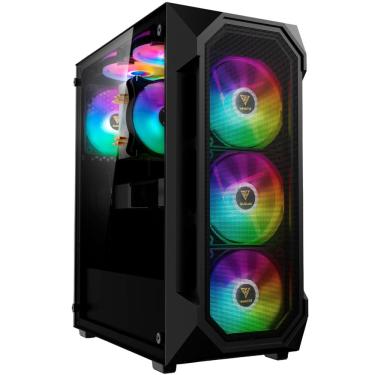 Imagem de Gabinete Gamer Gamdias Aura Elite, Mid Tower, Preto, C/fans