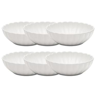 Imagem de Conjunto 6 Pratos Fundos Flora Camelia 20cm Porcelana Oxford