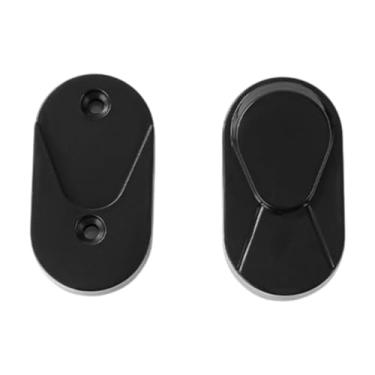 Imagem de BaotyJie Suporte de Controle Remoto Titular Remoto Titular de Instalação Fácil Montagem de Parede para Economia de Espaço para Fãs de TV/Ar Condicionado Remot, Preto