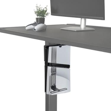 Imagem de Glistco Vertical Stealth Mount for PS5, PS5 Slim & PS5 Pro - Under Desk Mount for Space-Saving - Vertical Desk Mount for Secure and Stable Console Placement