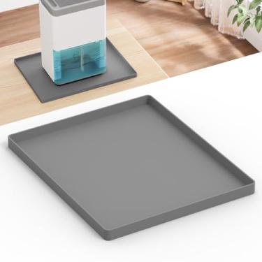 Imagem de Wintcomfort Tapete desumidificador para desumidificadores domésticos, mini desumidificador de drenagem evita vazamentos, bandeja de umidificador à prova d'água, tapete de drenagem antiderrapante evita