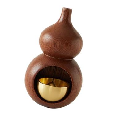 Imagem de FLCPJGV Gourd Shopkeepers Bell Entrada Campainha Decoração Sino de Vento para Negócios Fazenda, Marrom Escuro