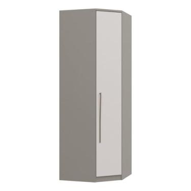 Imagem de Módulo de Canto Oblíquo 1 Porta 3 Prateleiras Elegance - Móveis Castro