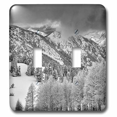 Imagem de 3dRose Lsp_209132_2 Puxador de pistas de esqui perto do Gobblers, Uinta Wasatch Cache NF, interruptor duplo Utah