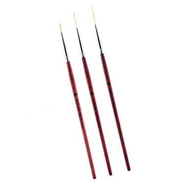 Imagem de Ymiko 3pcs Nail Art Liner Pintura Mane Brush Pen Desenho Unhas DIY Conjunto de Ferramentas de Manicure, para Linhas de Desenho, Detalhes Finos, Flores, Padrões Com Escova de Juba,