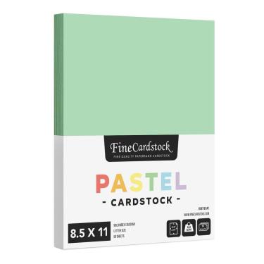 Imagem de Papel de cartolina S Impressão superfina 8,5x11 163gsm verde 50 folhas