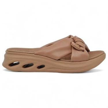 Imagem de Tamanco Modare Ultra Conforto Ortopedico Feminino Laço Macio, Nude, 35