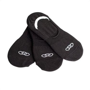 Imagem de Kit Meia Invisivel Olympikus, Preto, 39/44