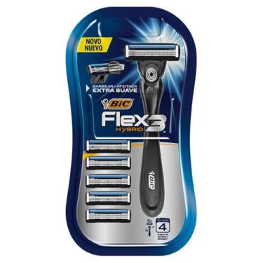 Imagem de Bic - Aparelho Para Barbear Bic Flex3 Hybrid C/5 Cartuchos