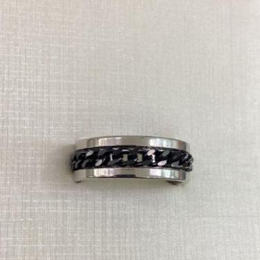 Imagem de Anel Corrente Grummet Móvel Preta em Aço - Grupo Aritana Semijoias, 26